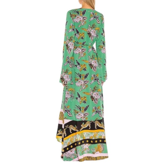 Maaji Herbaceous Moonbow Green Floral Maxi Dress Coverup - Picture 3 of 10